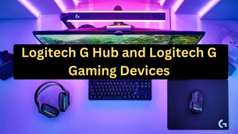 Antarmuka perangkat lunak Logitech G Hub yang menampilkan perangkat game yang terhubung.