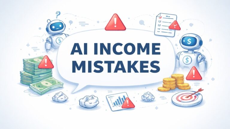 AI income mistakes as the central focus keyword