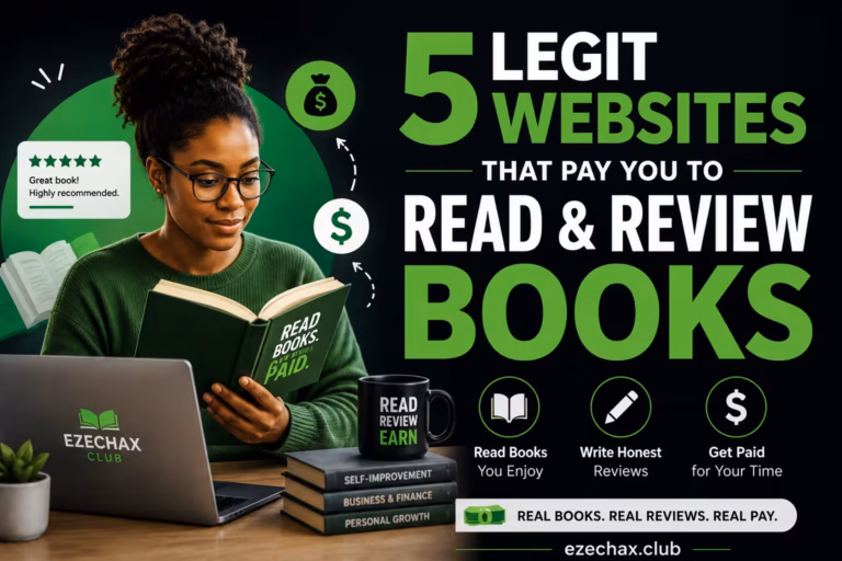 How I Made money by Reading Books on These 5 legit websites