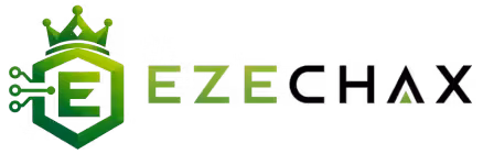 Ezechax logo, icon and text